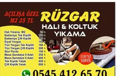 Rüzgar halı yıkama